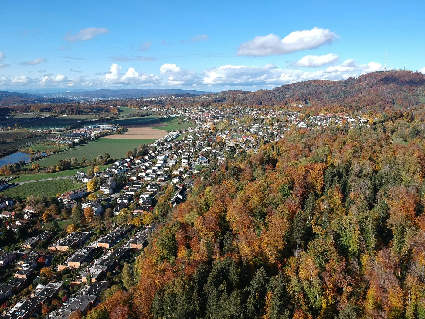 Swiss village in Autumn